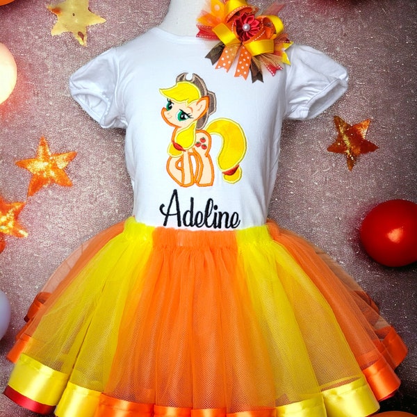 Applejack, my little pony outfit, MLP birthday outfit, Applejack inspired outfit, Applejack top, Applejack party