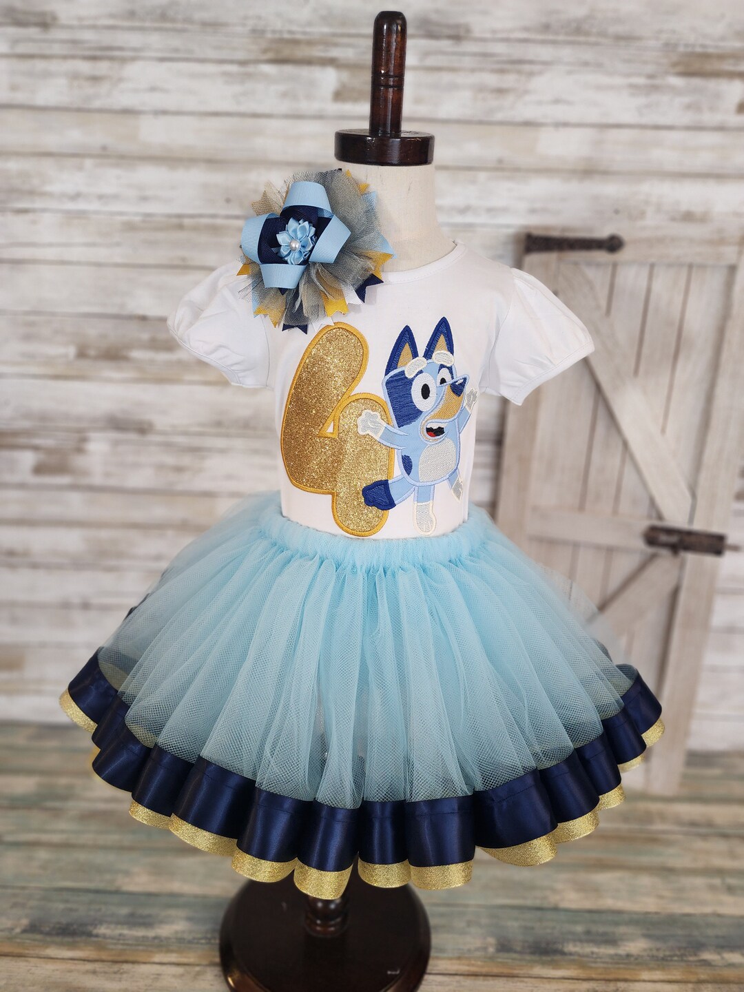 Bluey Tutu set-Bluey outfit-Bluey dress-bluey Birthday 6M