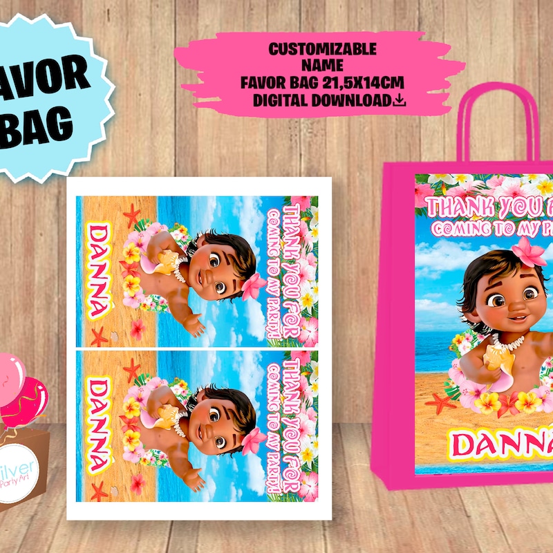 Moana Party Goodie Box - Etsy