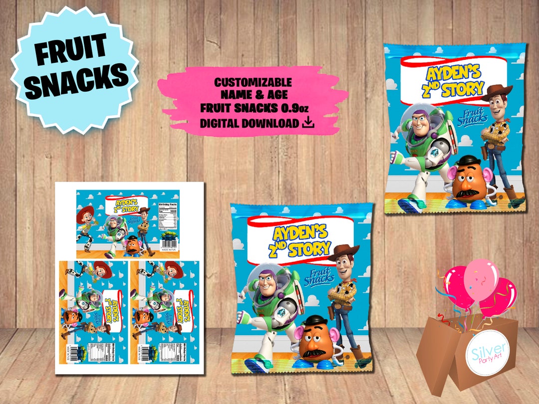 Toy Story Fruit Snacks Toy Story Fun Party Toy Story Birthday Only