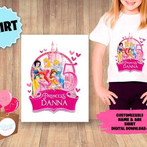 Maglietta design per principesse, maglietta principesse ragazzo, DOWNLOAD digitale, maglietta We Decorate The Birthday Girl, modelli, forniture