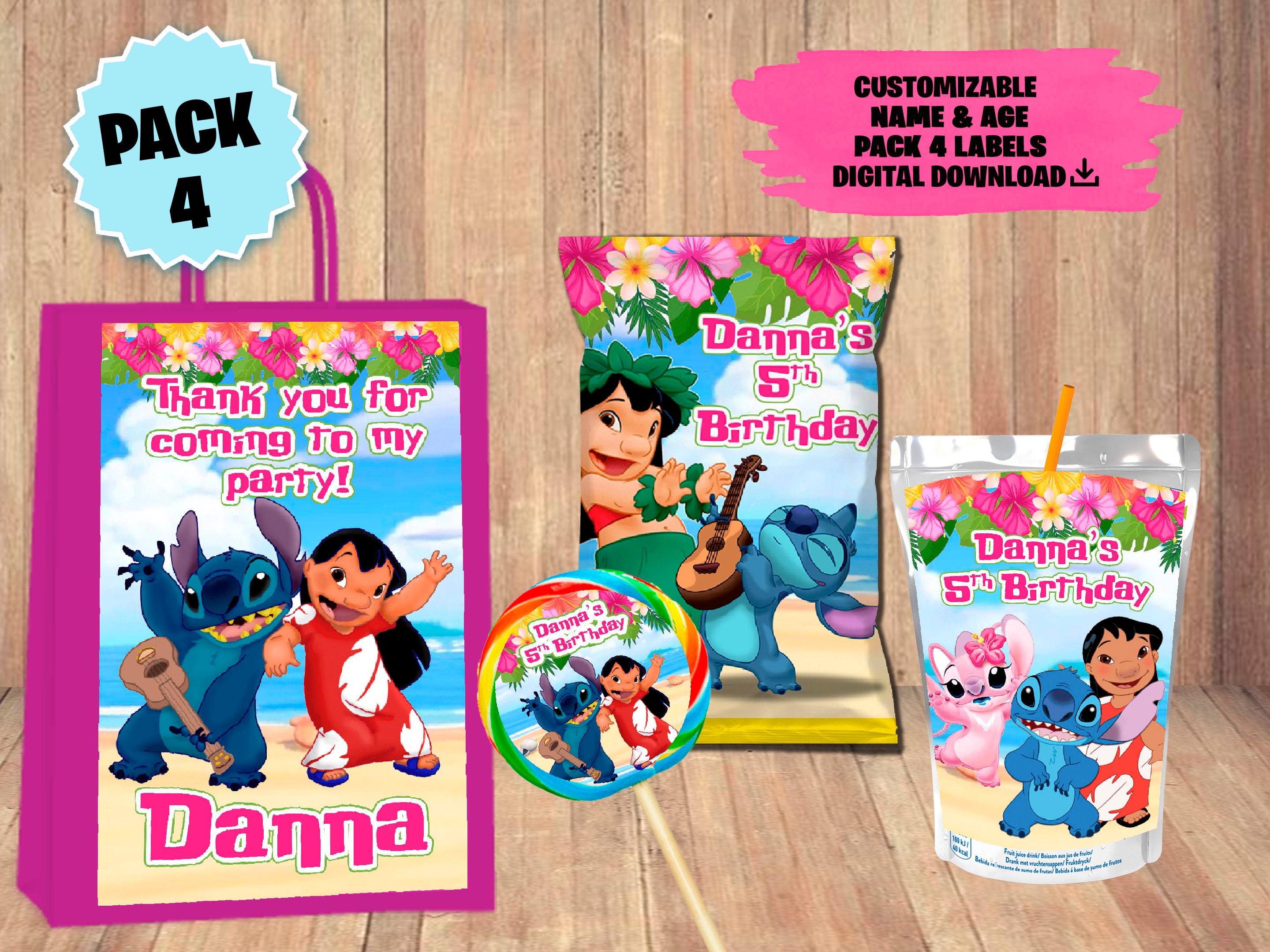 Lilo and Stitch Candy Bar Wrapper Lilo and Stitch Chocolate Bar