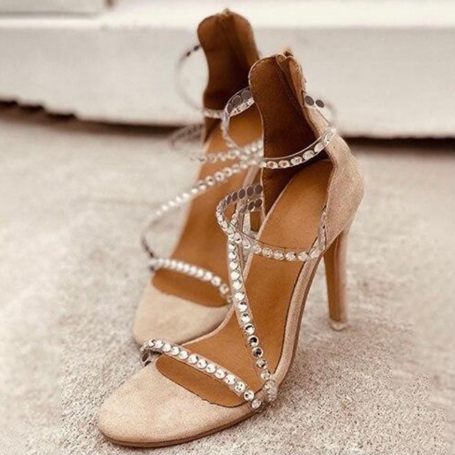Vintage Rhinestone Bead Sandal Heels Fashion Shoes | Etsy