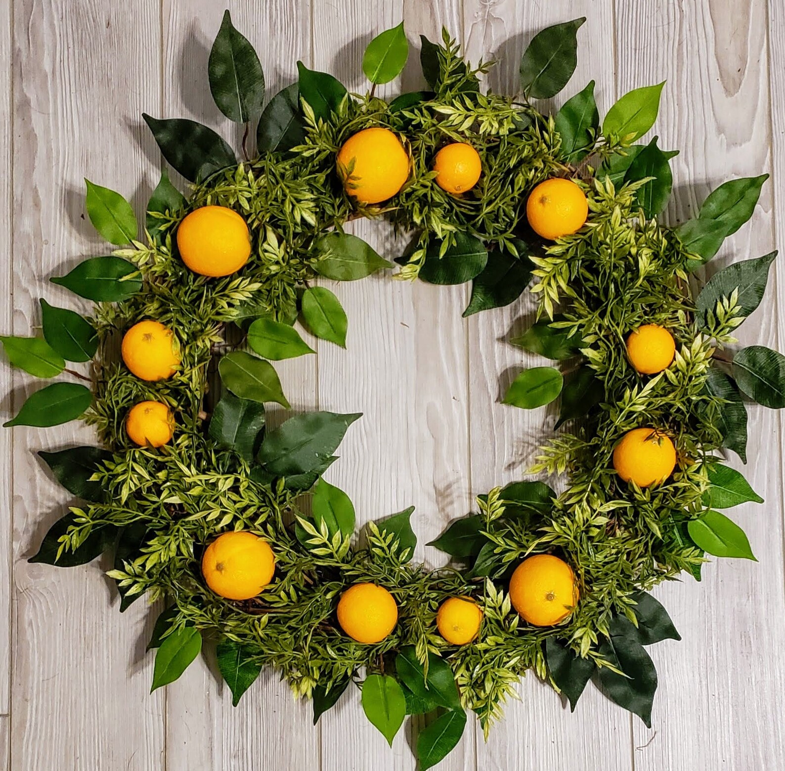 Orange Tree Wreath Orange Wreath Year Round Door Wreath Etsy UK