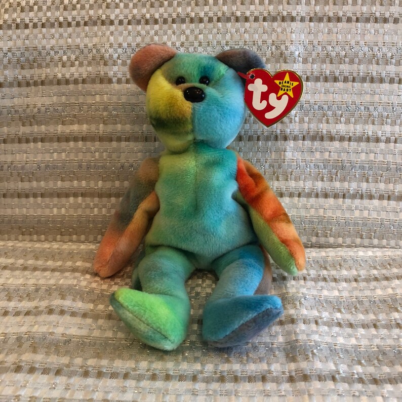 Garcia Bear Ty Beanie Baby With Errors Jerry Garcia Etsy