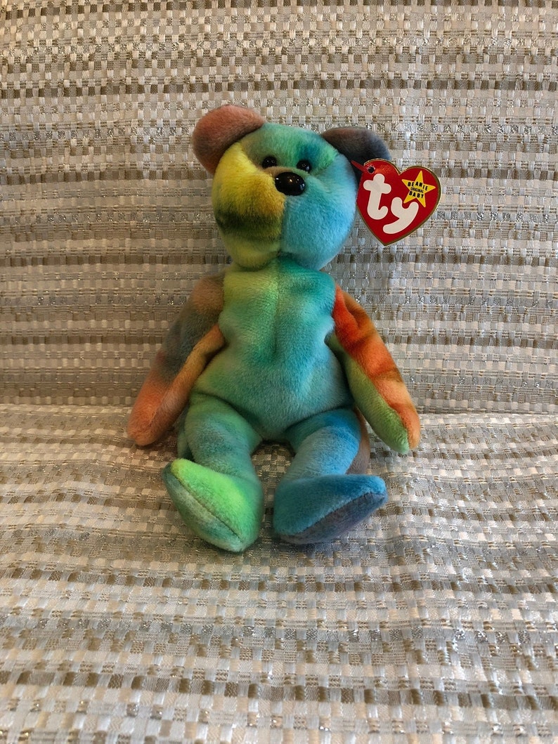 Garcia Bear Ty Beanie Baby With Errors Jerry Garcia Etsy