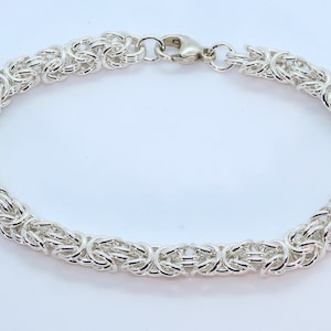 Sterling Silver Byzantine Bracelet