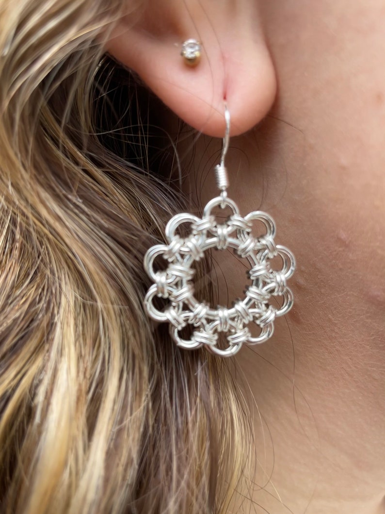 Shenandoah Drop Earrings Victorian Dangle Earrings in Sterling Silver image 1