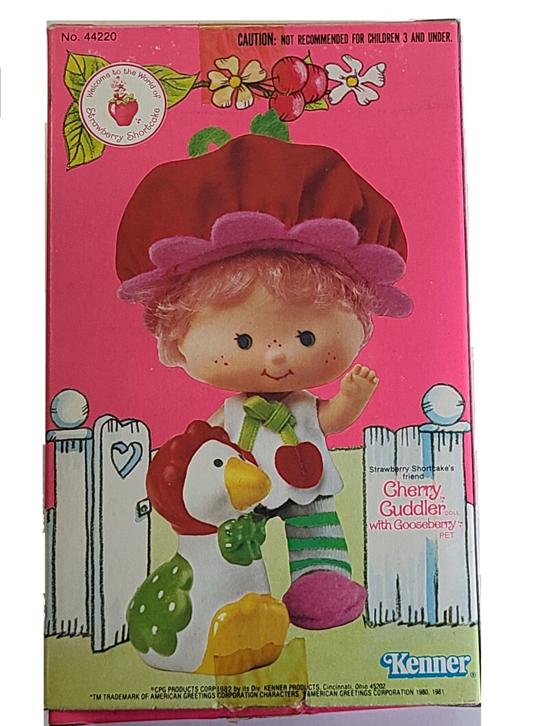 Doll Cherry Cuddler 1982 Vintage Strawberry Shortcake Doll With the