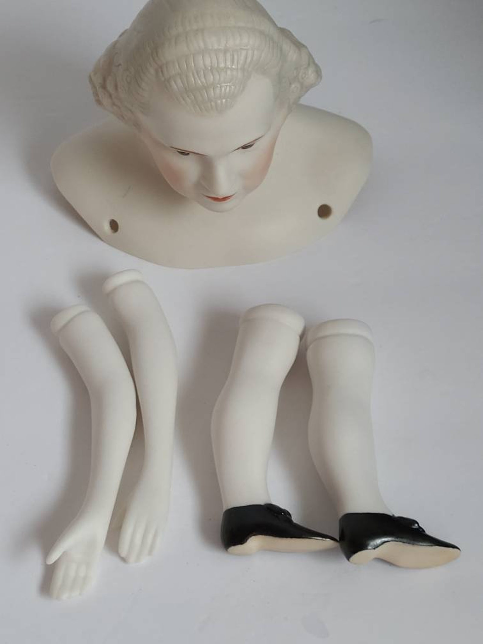 Porcelain Doll Parts for Washington Doll Etsy