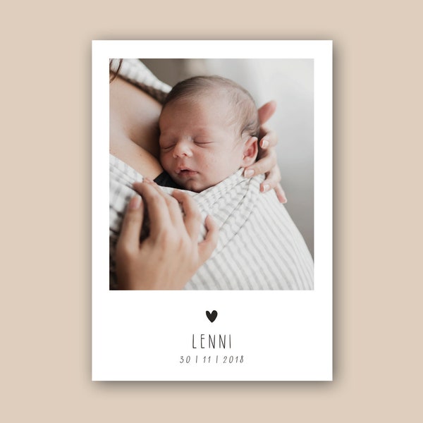Lenni | Thank you including envelopes for the birth baby card Polaroid
