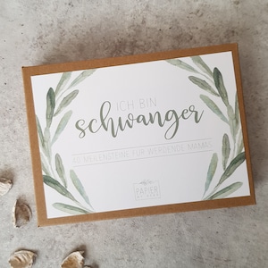 40 Meilensteinkarten für die Schwangerschaft