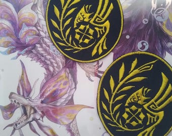Monster Hunter Wilds Inspired Emblem Embroidered patch