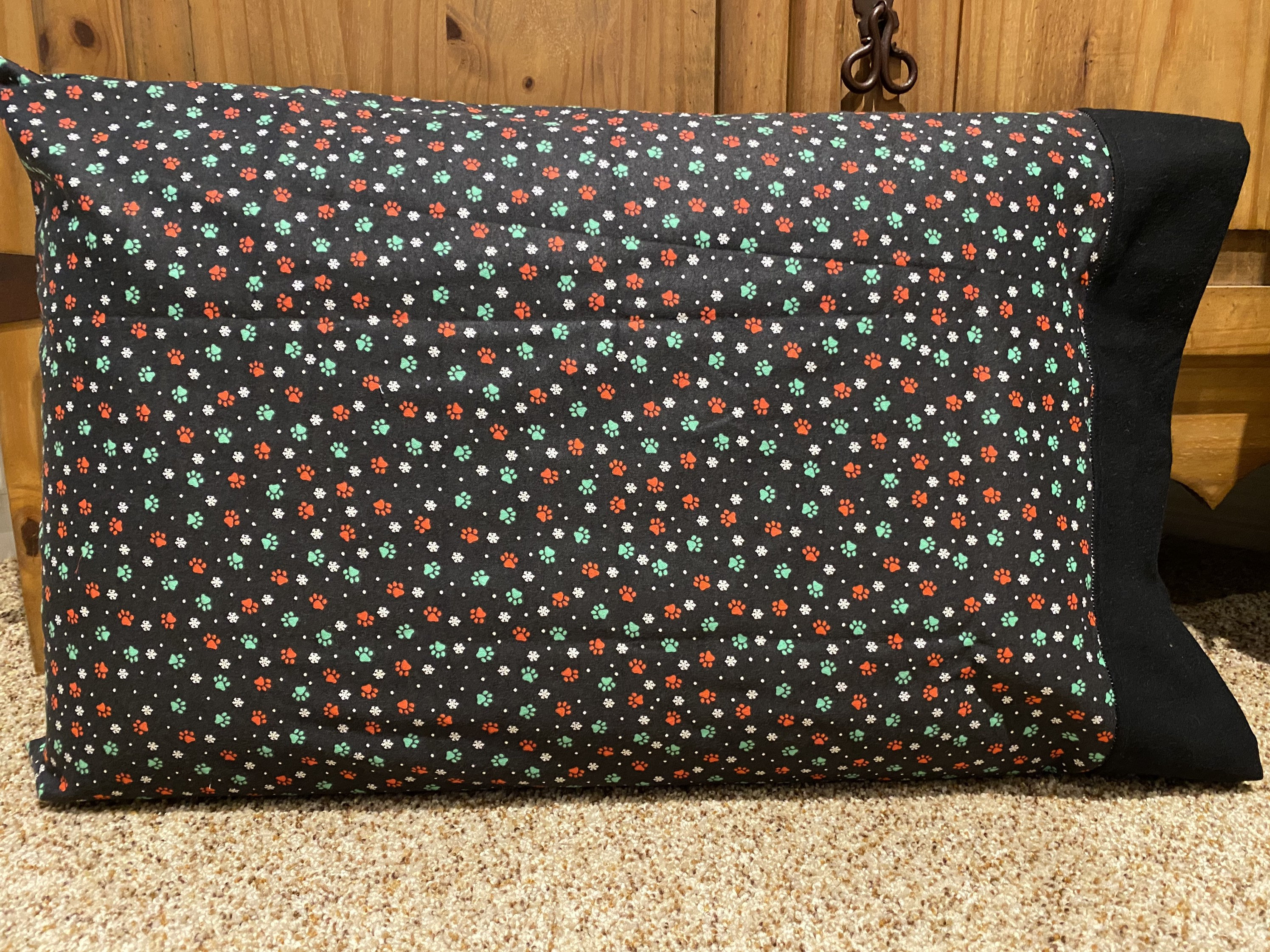 Paw Print Flannel Pillowcases
