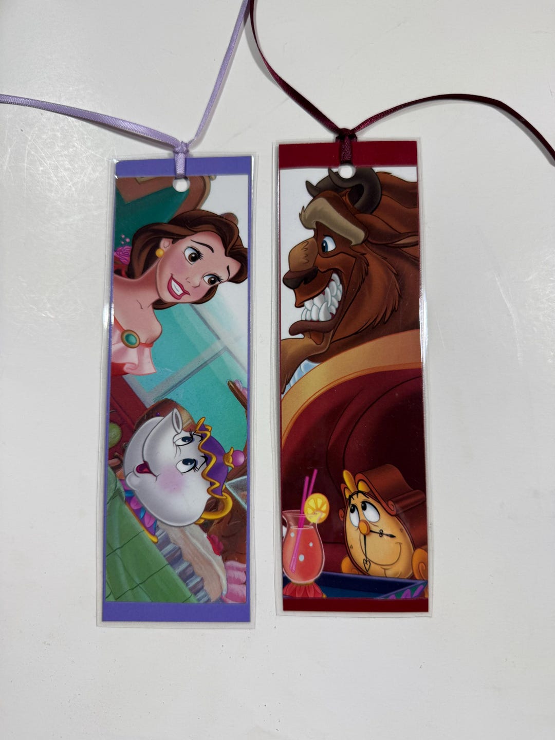 Disney Beauty and the Beast Bookmark Set of Two - Etsy