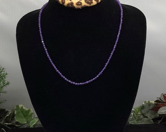 Natürliche Amethyst Perlen Halskette