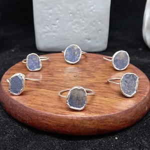 Adjustable Sodalite Ring, Gemstone Ring Grate for Gift