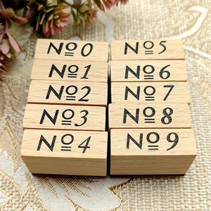 Vintage Number Rubber Stamp Set Diary, Journaling Planner Stamps Hottest Gifts for Teen Girls - 10pcs