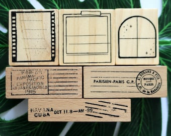 Vintage Postmark Rubber Stamps: Scrapbooking & Cardmaking