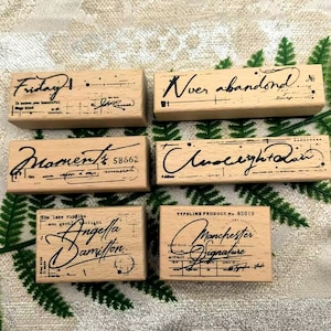 Vintage Romantisch Voorwoord Hout Rubber Stempel Voor Kaart Maken Scrapbooking Decoratieve Verpakking Journaling Dagboek Notebook 6 Stijlen