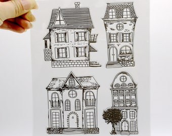 Clear House Stamp Set For Card Making Scrapbooking Decorative Journal Diary Scrapbook Tool