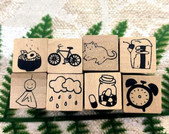 Diary Stamp,Journal, Planner, Filofax, Stamping Decorating, 8 Styles