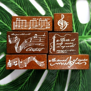 Musical Note Rubber Stamp: Cardmaking Journaling, Scrapbooking