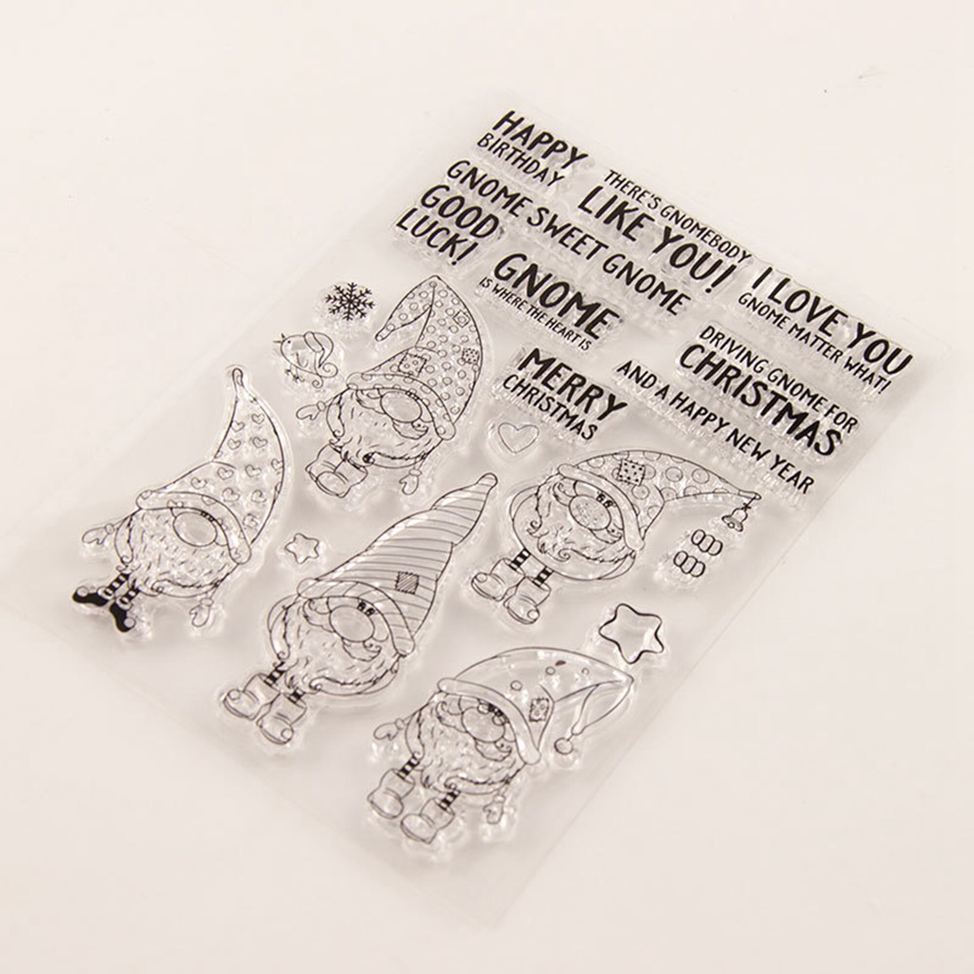 Merry Christmas Card Making Stamps Set and Cutting Dies for Etsy