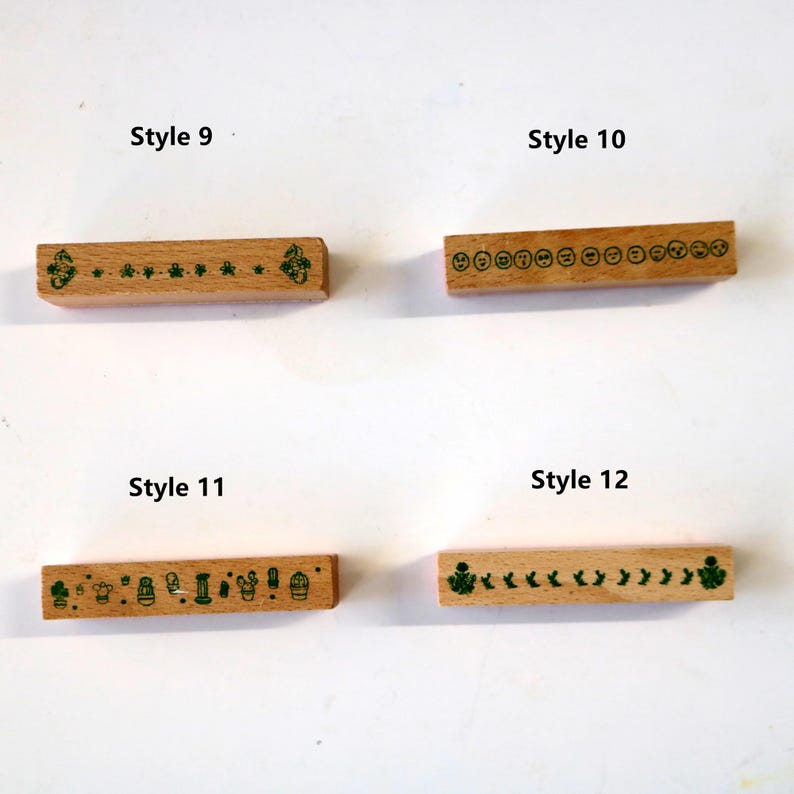 Juego de sellos de goma de madera con diseño floral para diario, tarjetas, scrapbooking, 40 estilos imagen 4