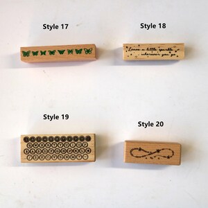 Juego de sellos de goma de madera con diseño floral para diario, tarjetas, scrapbooking, 40 estilos imagen 6