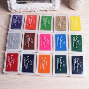 Stamp Ink Pad Set, Stamp-pad Ink, Inkpad 15 Corlors