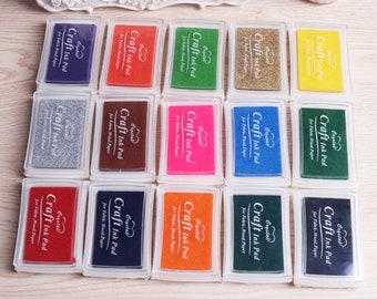 Stamp Ink Pad Set, Stamp-pad Ink, Inkpad 15 Corlors