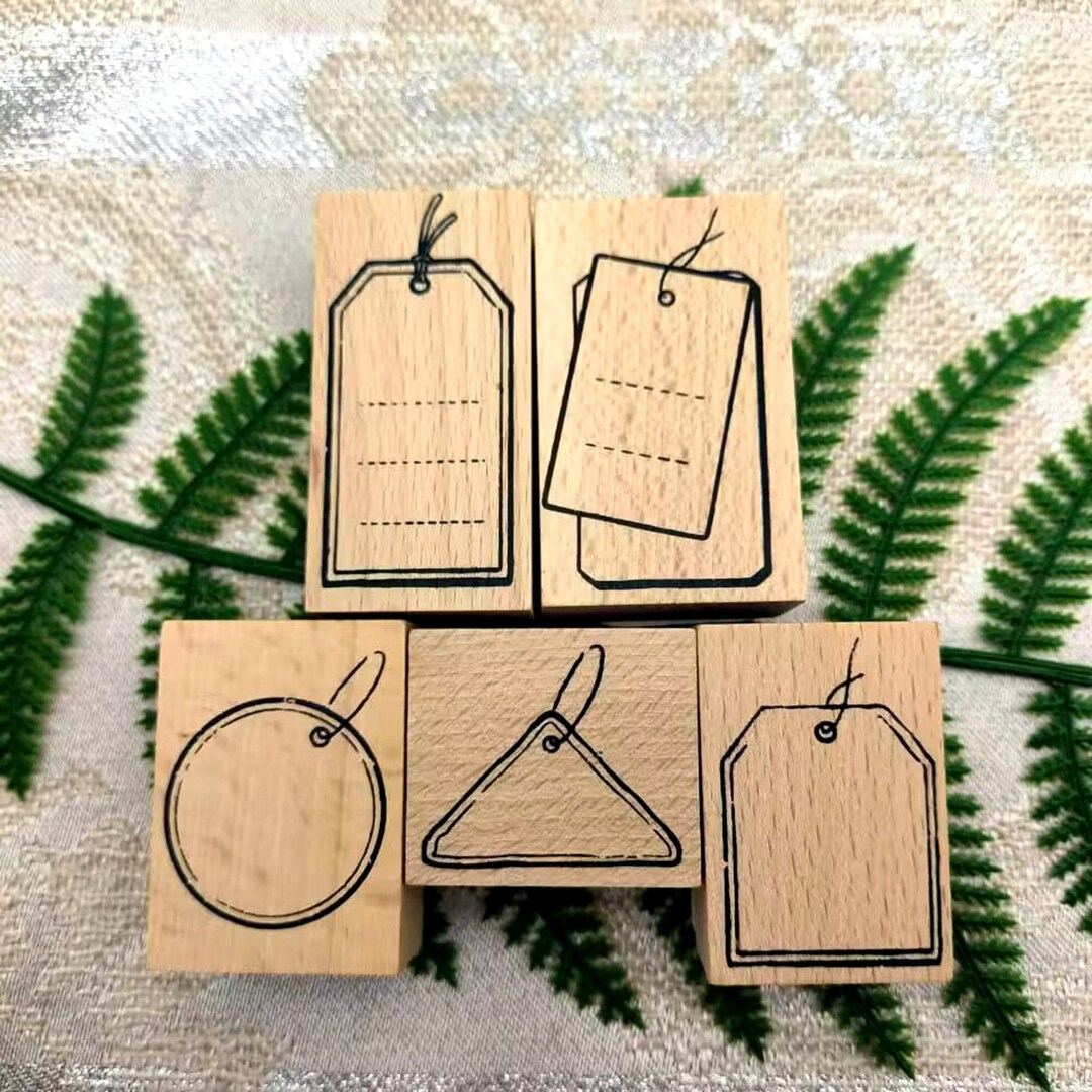 5 Style Labeling Stamp Frame Border Stamp for Card Making Label Planner