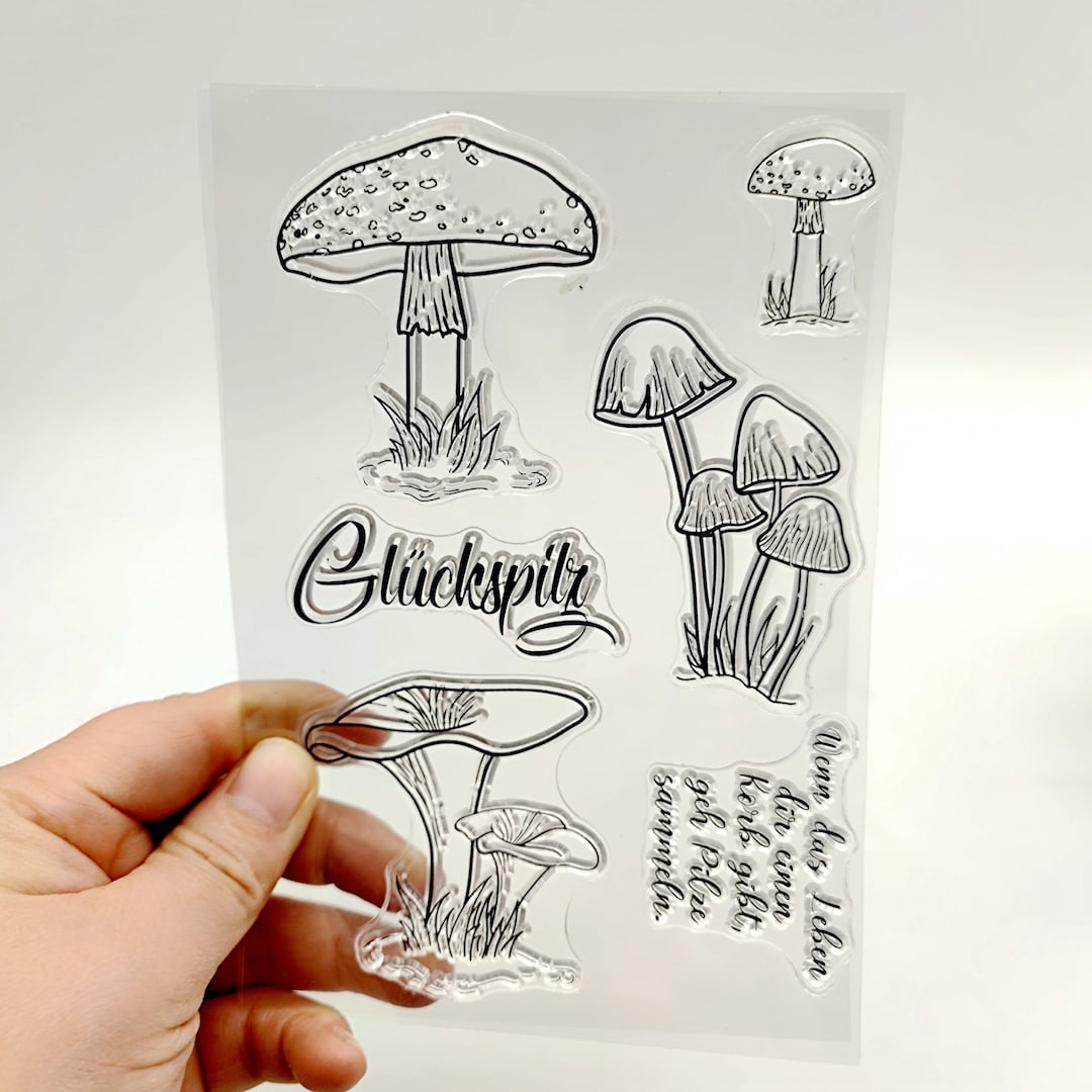 Mushroom Stamps Set for Card Making Scrapbooking Journaling DIY Tool Etsy
