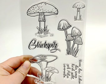 Mushroom Stamps Set For Card Making Scrapbooking Journaling DIY Tool