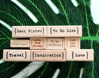 English Phrases Wood Rubber Stamp For Card Making Scrapbooking Diary Journaling Decoraion Love Travel Handmade 9 Style