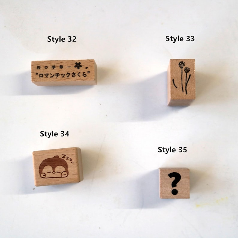 Juego de sellos de goma de madera con diseño floral para diario, tarjetas, scrapbooking, 40 estilos imagen 10
