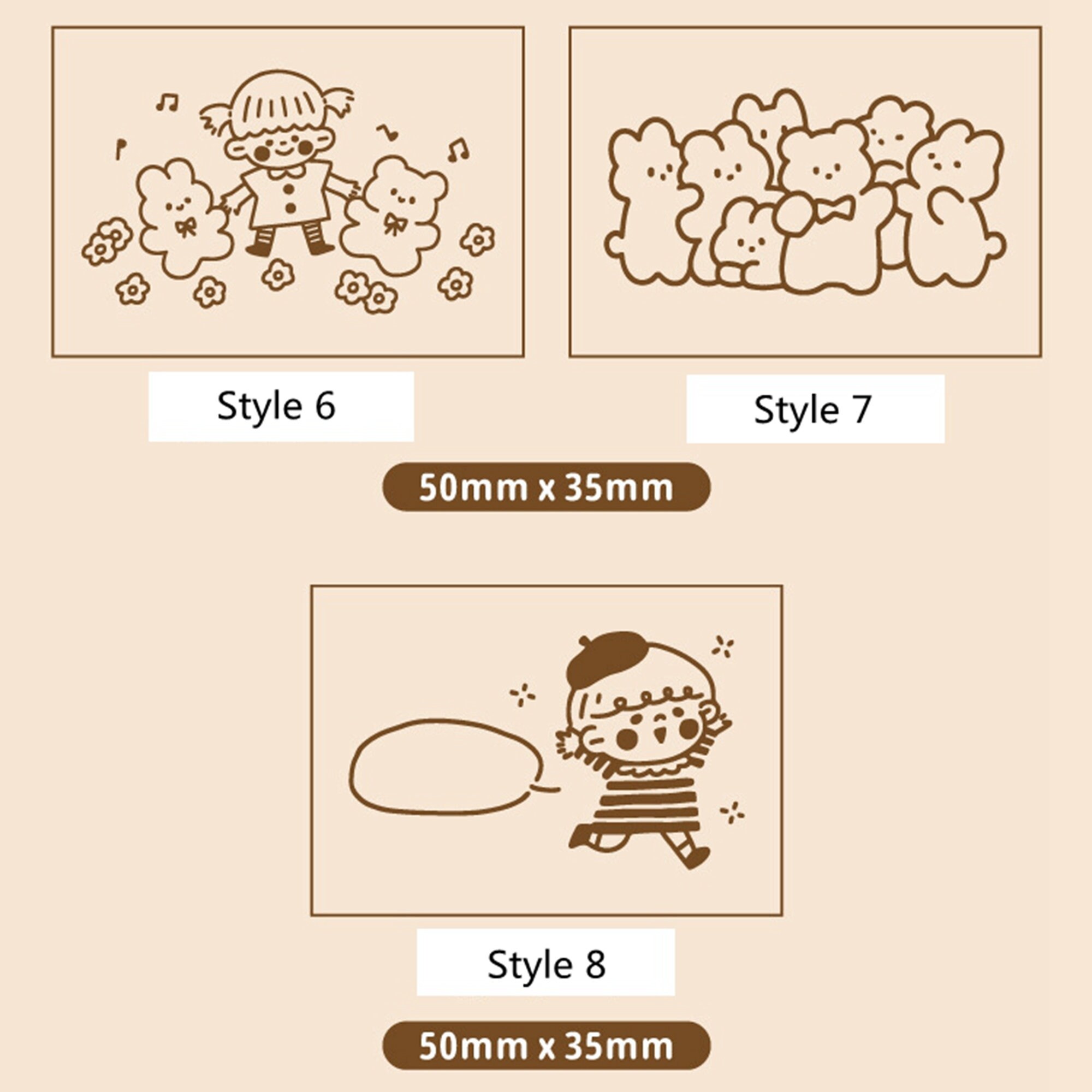 Cute Girl Beers Stamp Wood Rubber Stamp for Journal Sketchbook Etsy