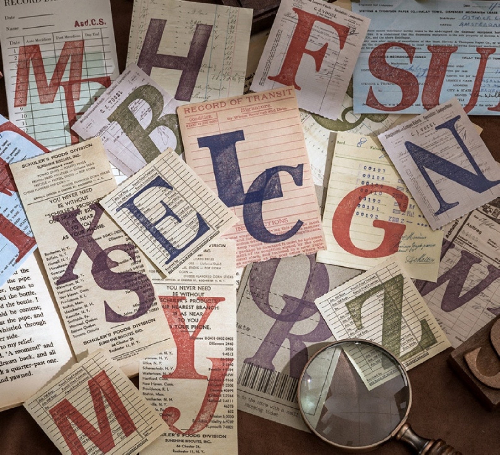 Large Alphabet Stamp Vintage Wood Rubber 26 Letters Stamp For Etsy