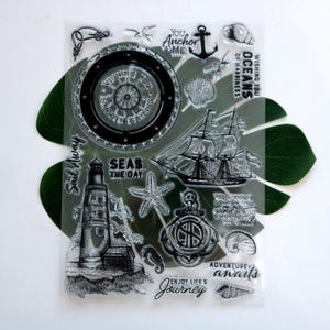 9 Stil, Segeln Thema Persönlichkeitheit Briefmarken Kit Blume Sammlung Garten Unterwasserwelt Briefmarken für Scrapbook Karte machen Journaling-Werkzeug