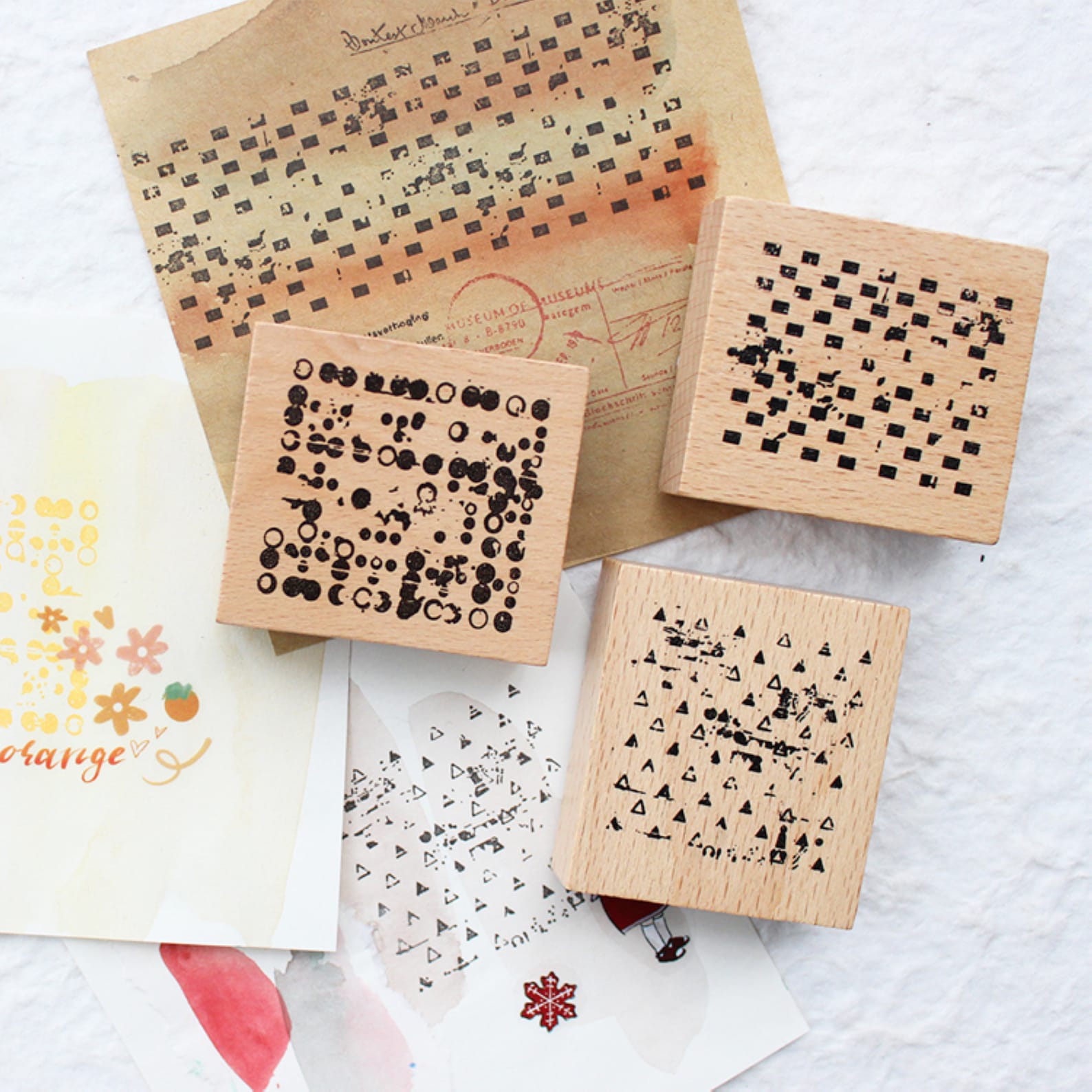 Large Retro Rubber Stamp Diary Bullet Journalalbum | Etsy