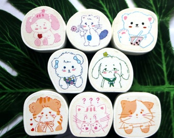 Animal Rubber Stamps, Journaling, Card Making