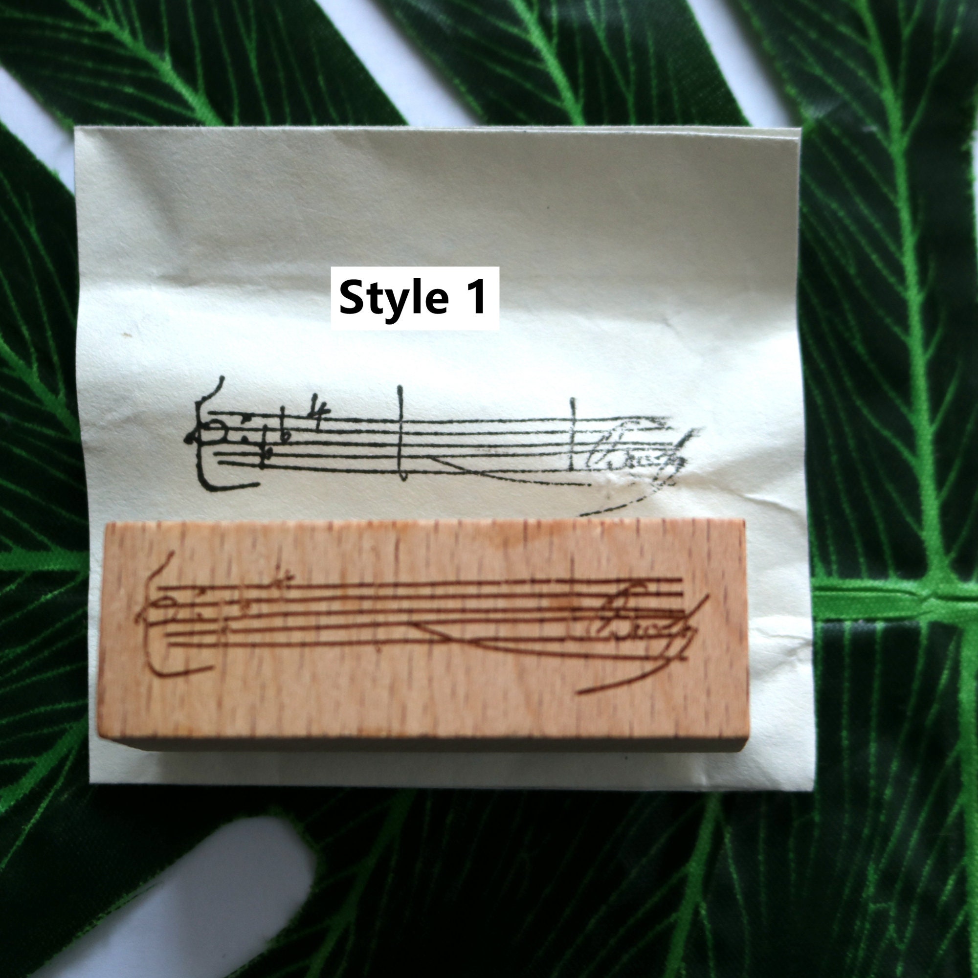 みどり Beethoven Symphony Wooden Rubber Stamp: Vintage Music Notes - Etsy