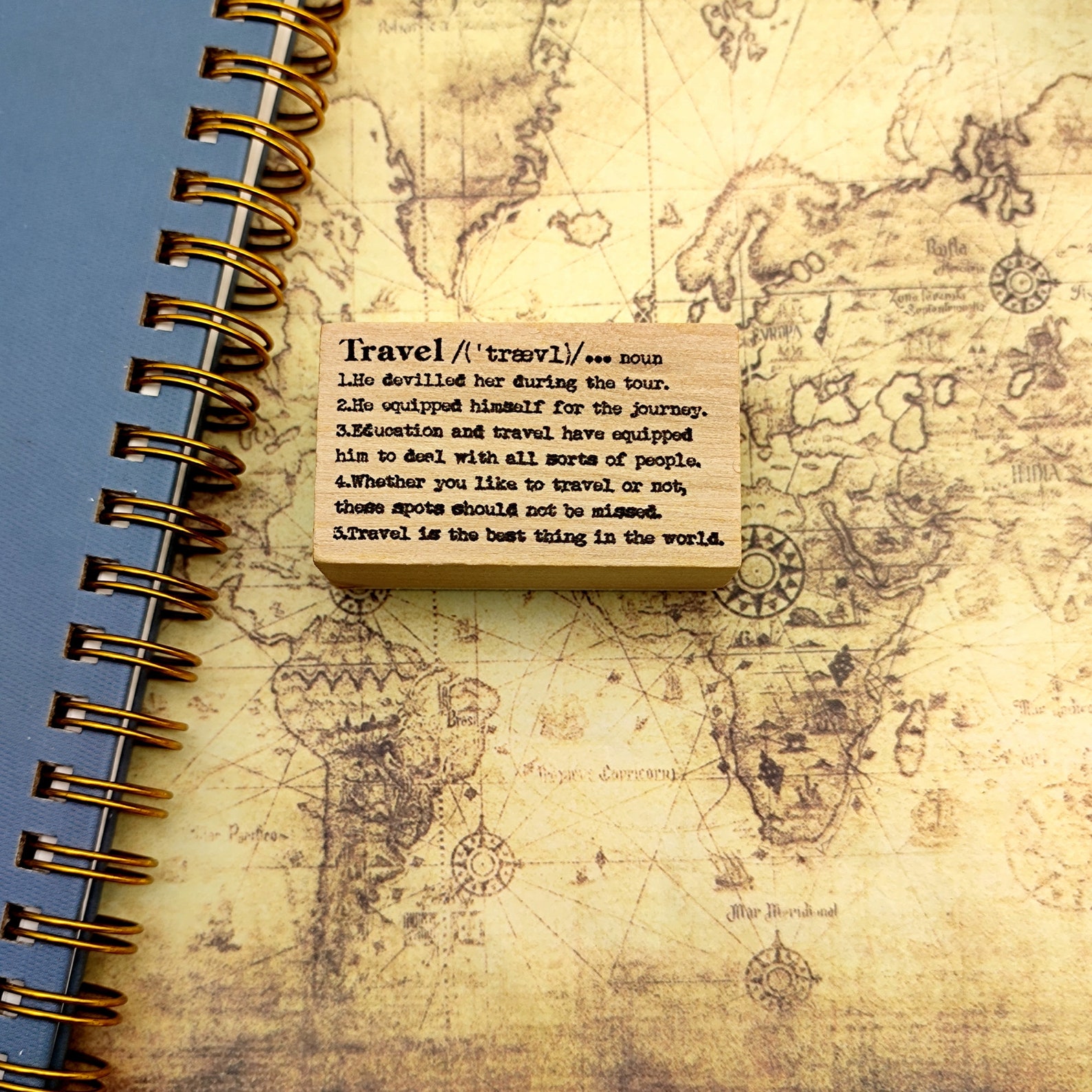 English Dictionary Stamp Wooden Rubber Stamp for Journal Etsy