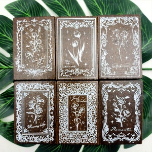 Floral Stempel Lace Bordüre Stempel Holzstempel Für Kartenherstellung Scrapbooking Dekorative Journal Tagebuch Werkzeug 6 Styles