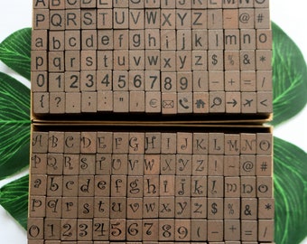 Alphabet Number Stamp Set: 90-Piece Decorative DIY Craft Stamps 2 Style