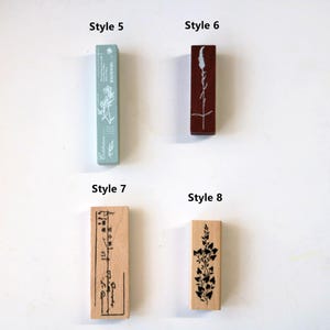 Juego de sellos de goma de madera con diseño floral para diario, tarjetas, scrapbooking, 40 estilos imagen 3