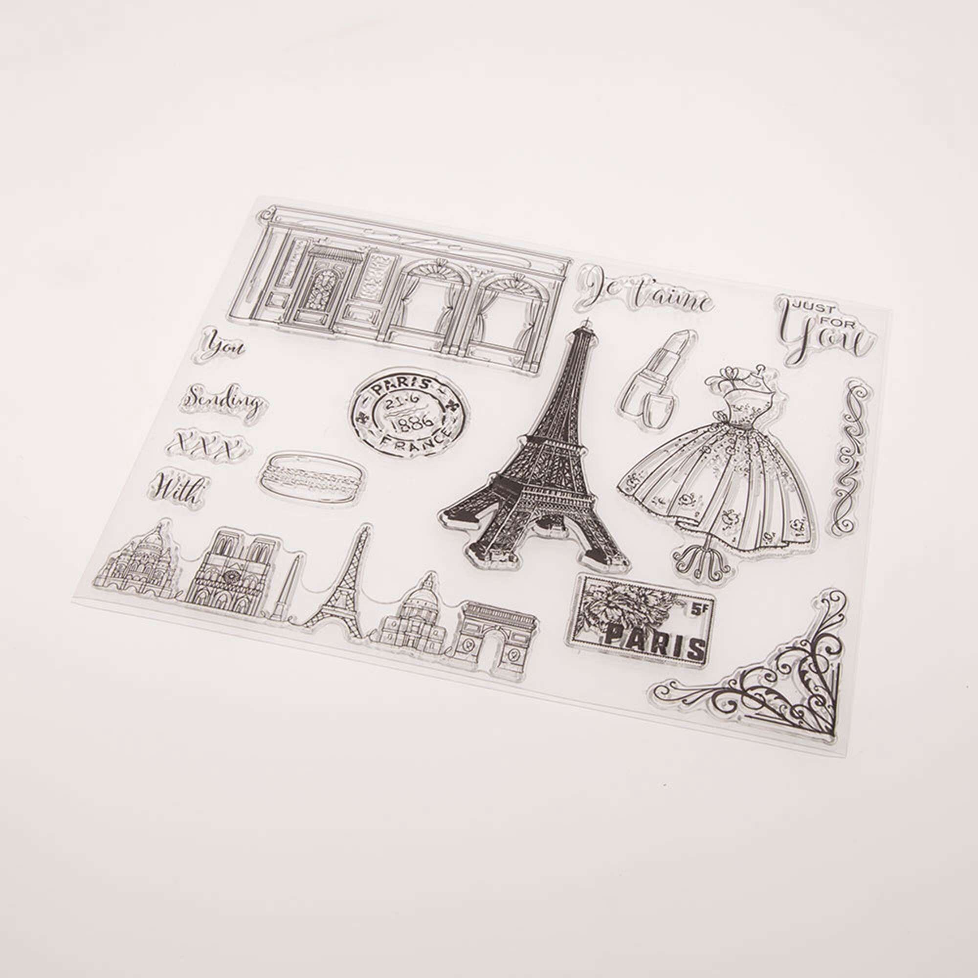 Deko-Hänger Eiffelturm Frankreich, 28 cm - Partybedarf Europäische Länder  Motto-Party Produkte 