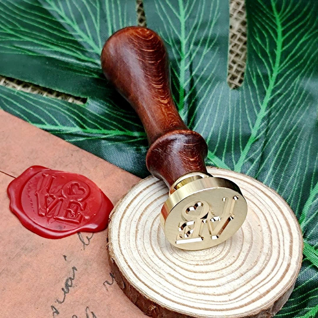 Vintage Sealing Wax Stamp Wood Metal Seal Stamp for Etsy