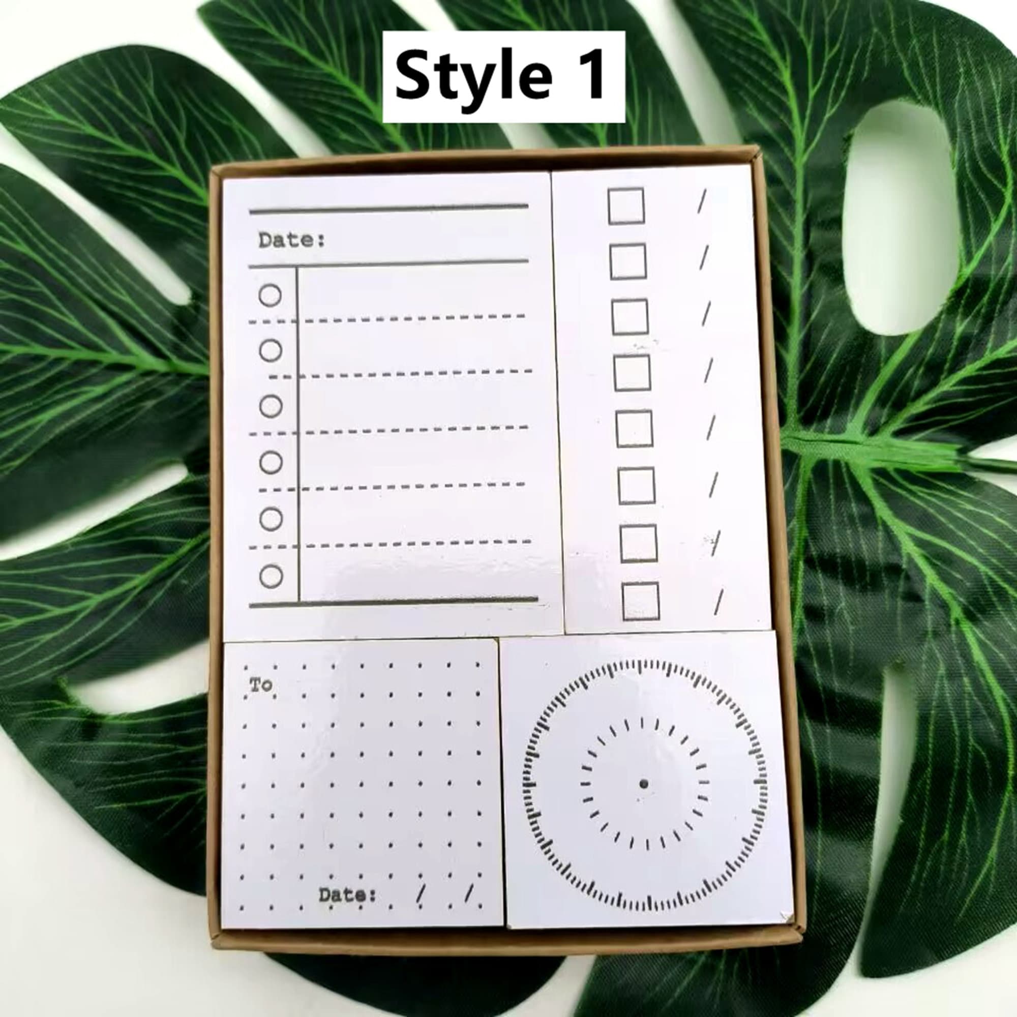Planner Rabber Planner Rubber Stamp Set: Date, Weekly, Habit Tracker - Etsy